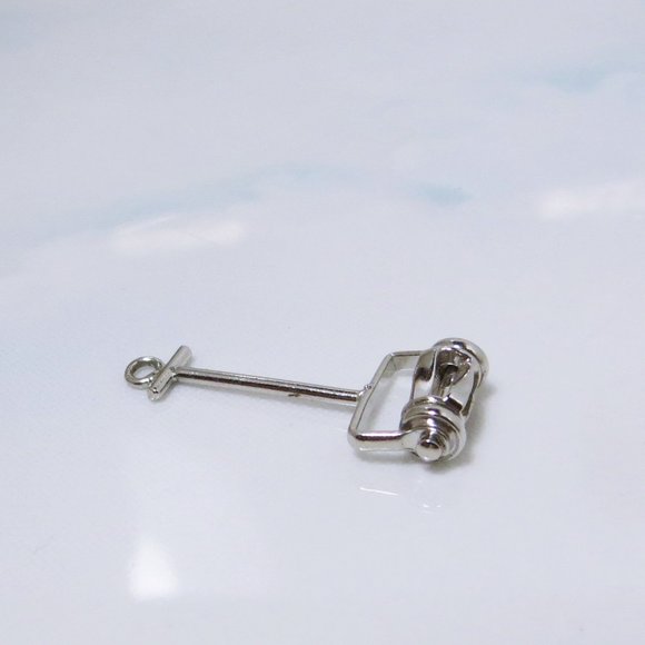 Fun Moving Sterling Silver "Push Mower" Bracelet Charm - Picture 3 of 3